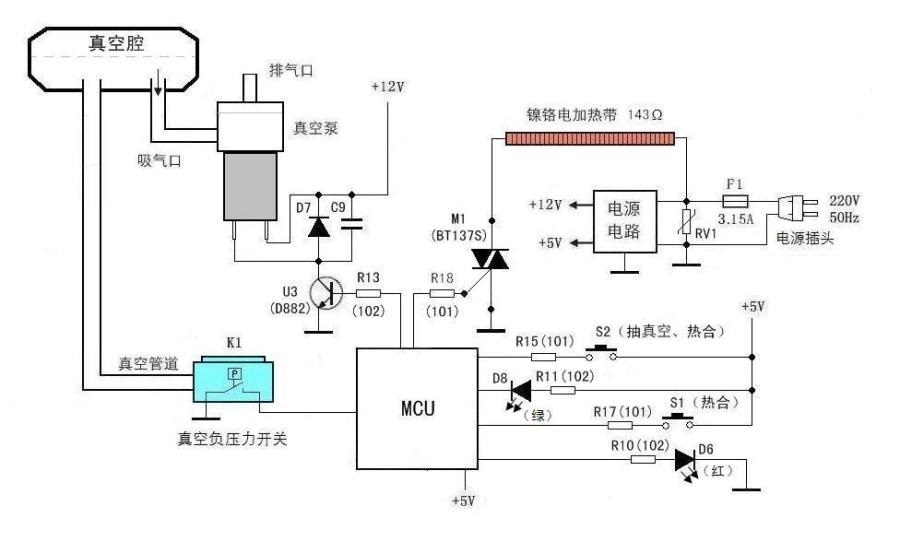   真空包裝機(jī)結(jié)構(gòu)電路圖